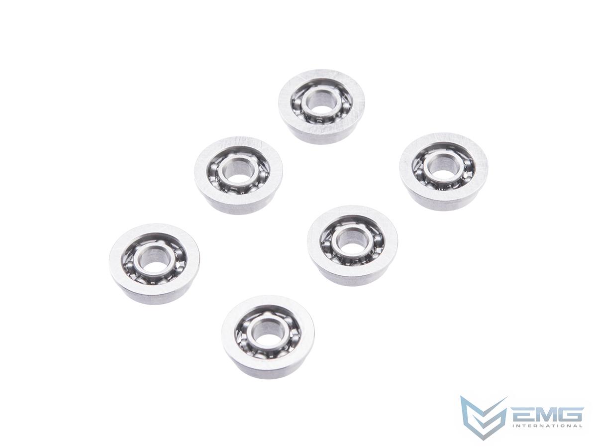 EMG x Umbrella Armory Multi-Fit 8mm J-Cage Bearing Set for Airsoft AEG Gearboxes (Model: 6 Count)