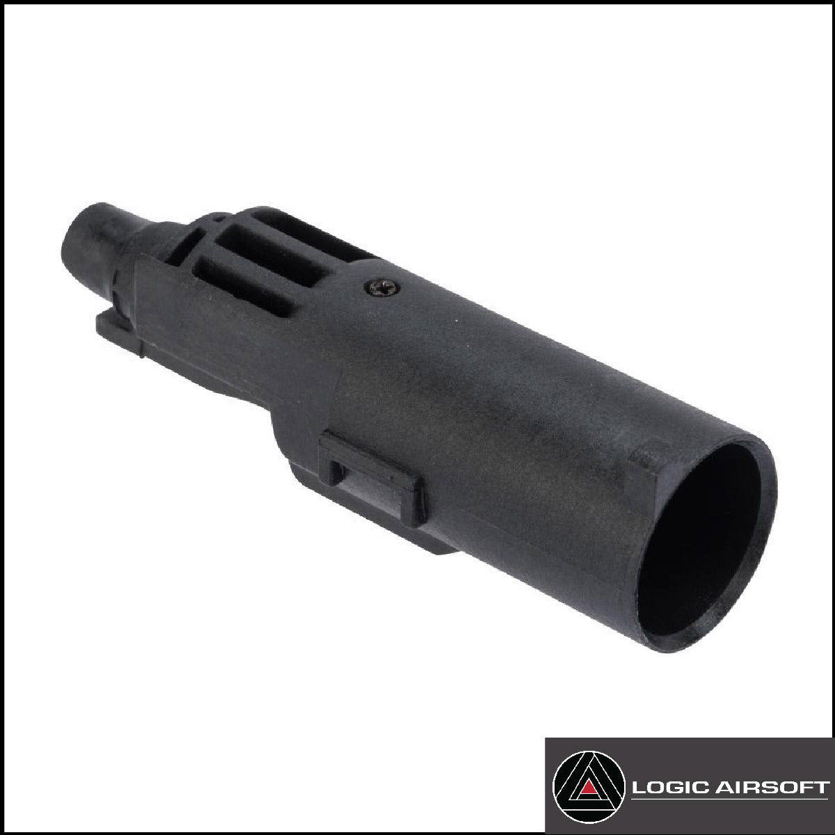 Hi-Capa polymer loading nozzle, black end with large opening and vent slots
