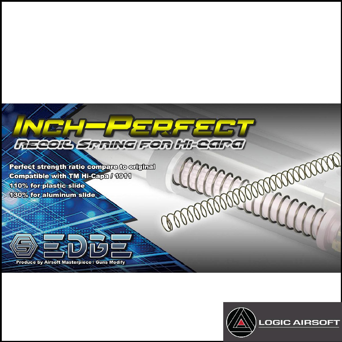 EDGE 130% recoil spring coil for TM Hi-CAPA GBBP