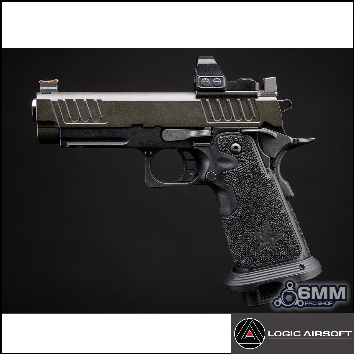 6mmProShop x Staccato C2 Compact 2011 Green Gas Blowback T8 Airsoft Pistol
