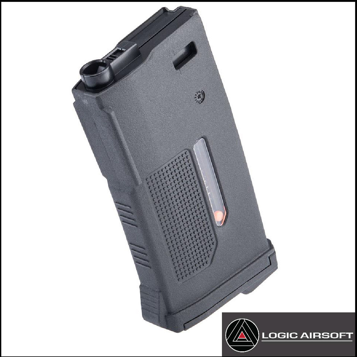 Polymer Short-Mid Cap Magazine, schwarz, seitliches Sichtfenster