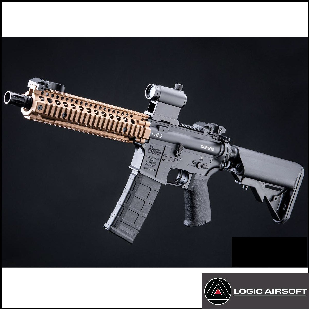 Daniel Defense DDMK18 Airsoft AEG Rifle - CYMA w/ Platinum QBS Gearbox Two-Tone