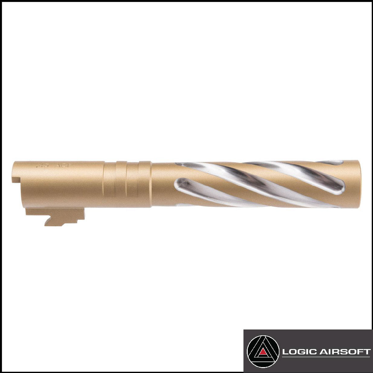 5KU Gold Tornado Stainless Fluted Outer Barrel for Tokyo Marui Hi-Capa Airsoft Pistols