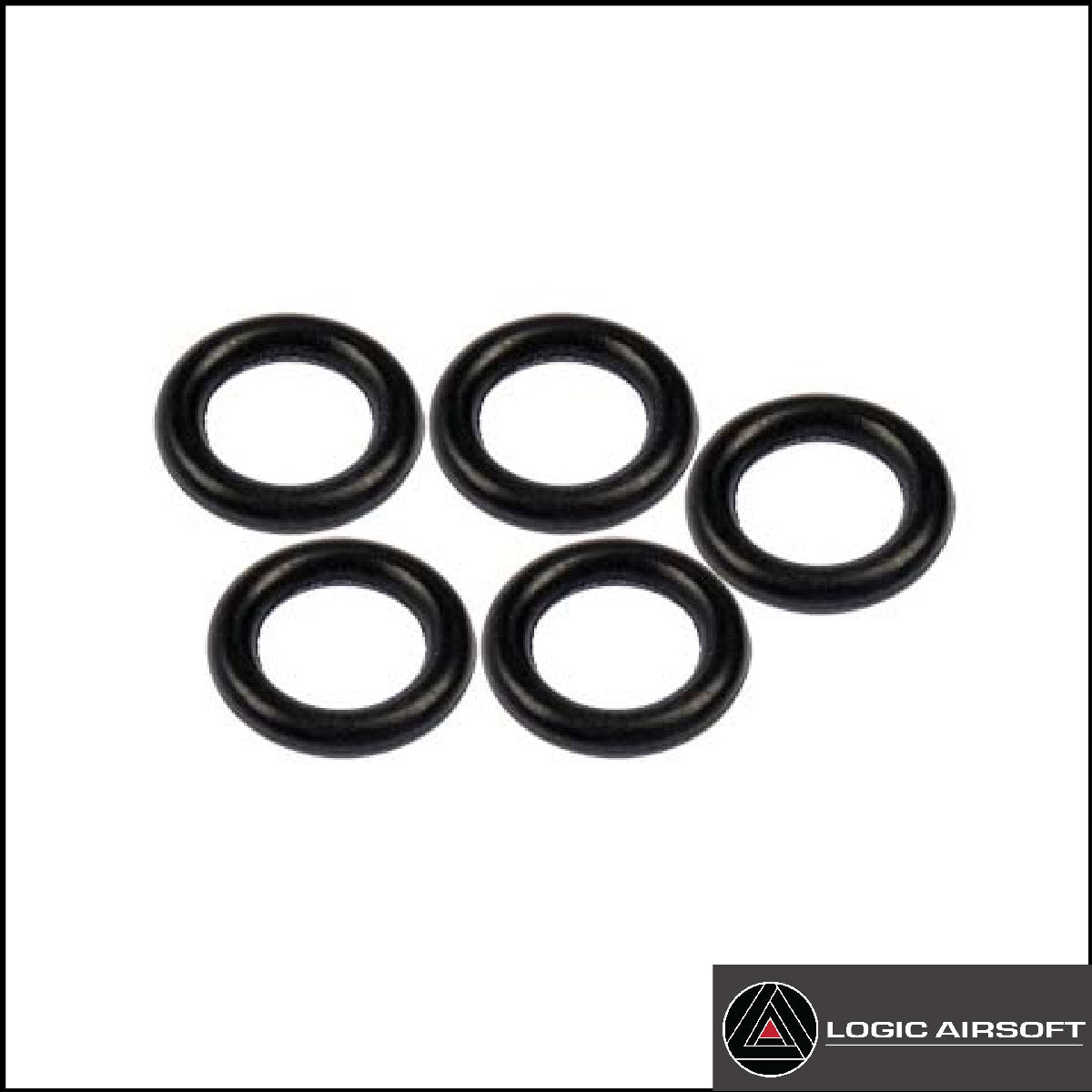 Inlet valve O-ring set, five black rubber O-rings