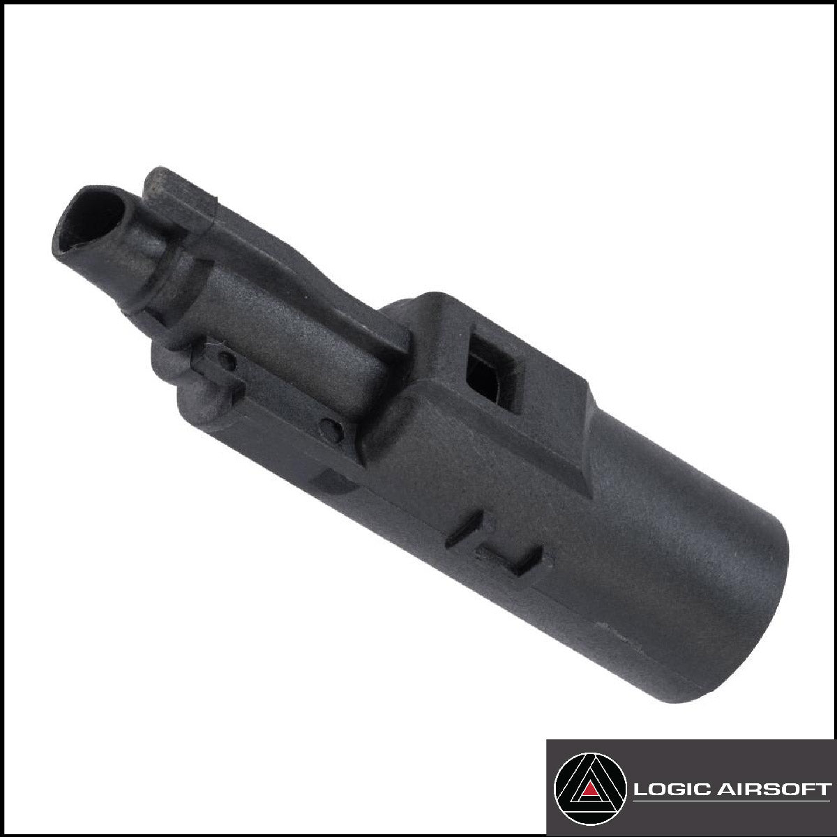 Polymer loading nozzle for Hi-Capa, black with side cutouts and tip