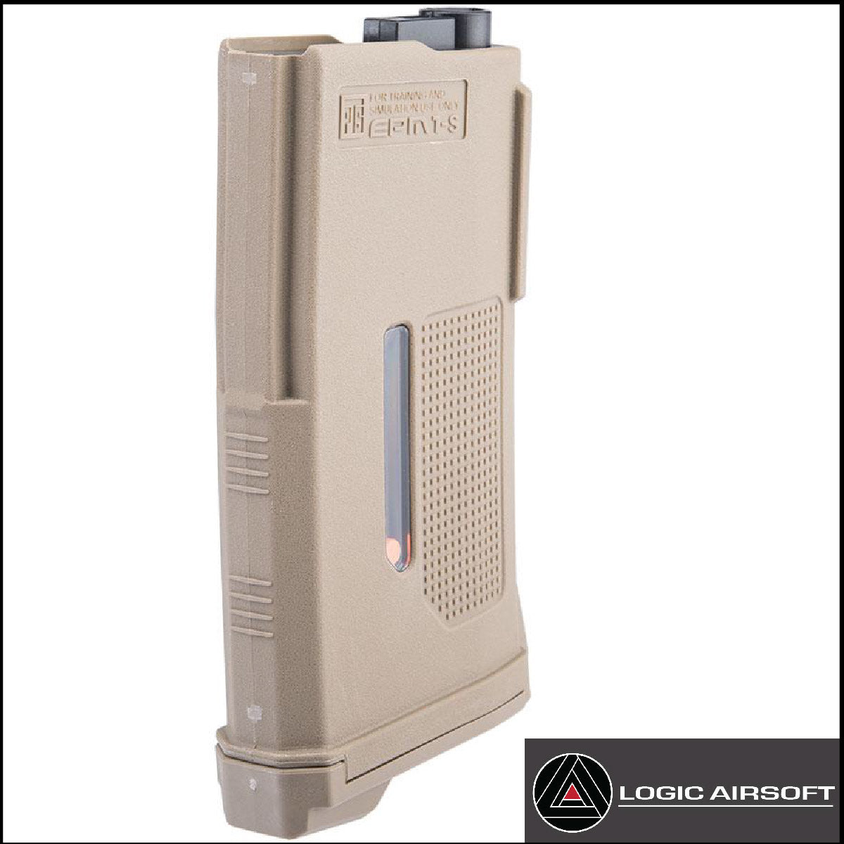 FDE polymer short magazine with top cutout and rear baseplate detail