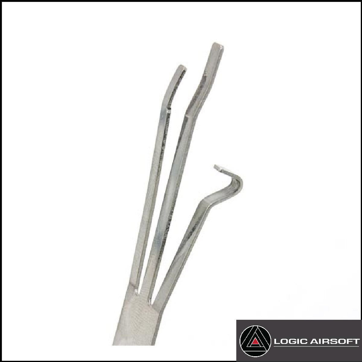 Marui Hi-Capa sear spring, metal spring with two prongs and hook end